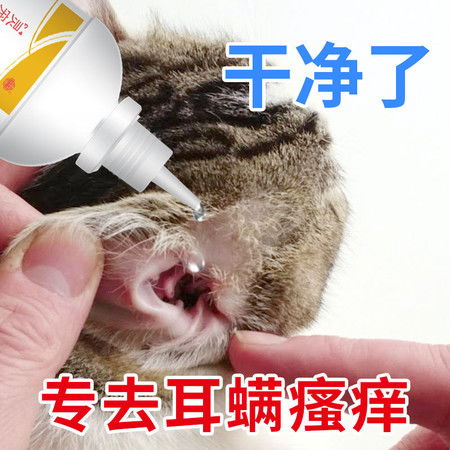 狗狗滴耳液猫咪耳螨药泰迪清洗耳朵洗耳液滴耳油耳朵清洁宠物用品